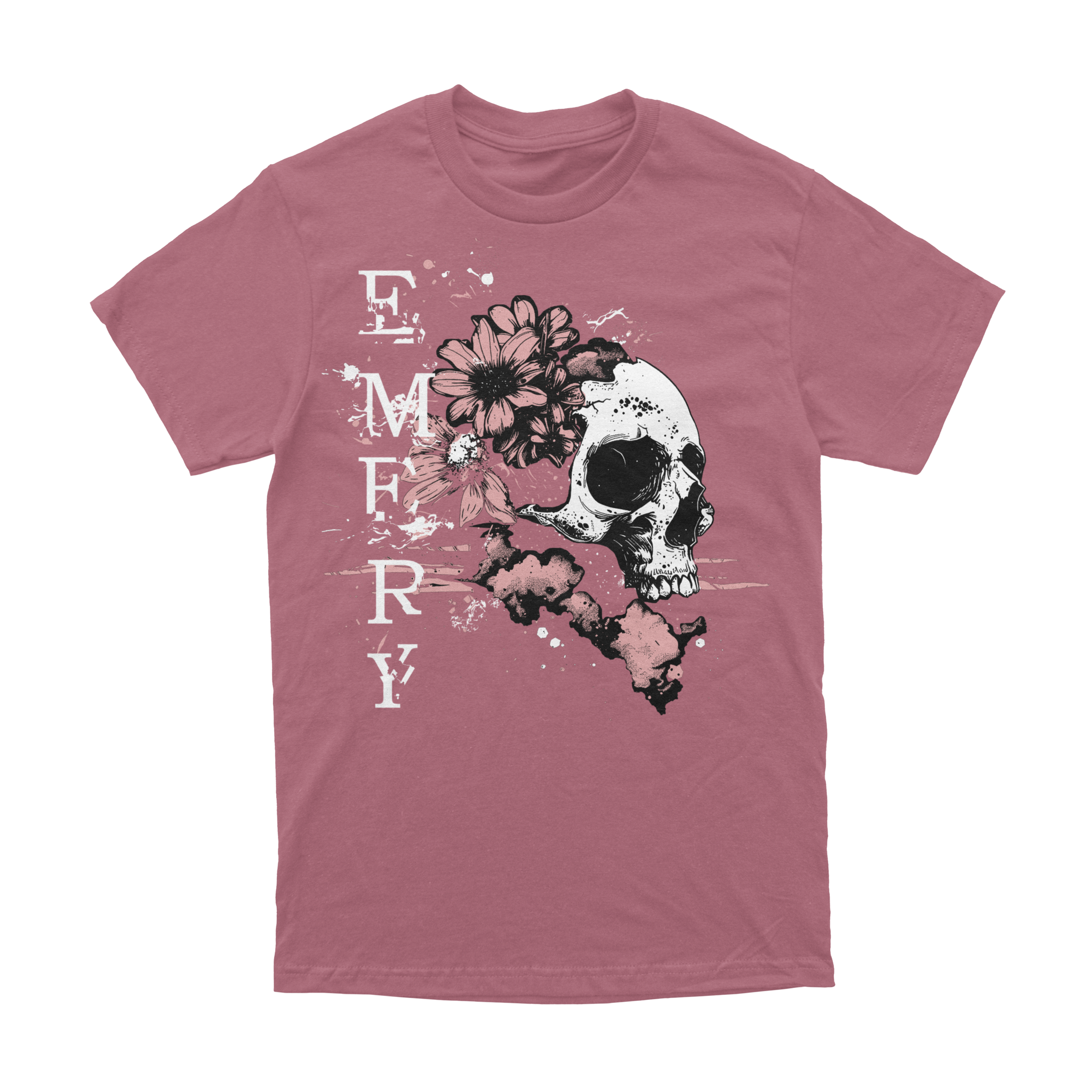 Blooming Skull Tee (Watermelon) - Merch Table